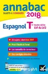 Annabac 2018 Espagnol Tle toutes séries LV1 et LV2