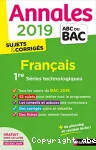 Annales 2019 Français 1re STMG