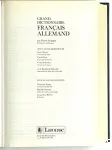 Grand dictionnaire français-allemand et deutsch-franzosisch