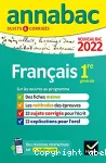 Annabac 2022 Français 1ère générale : sujets & corrigés