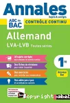 Annales 2020 Allemand 1re LVA - LVB : sujets et corrigés