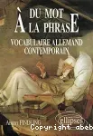 Du mot à la phrase : vocabulaire allemand contemporain