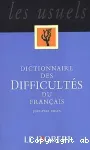 Dictionnaire des difficultés du français