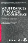 Souffrances et violences à l'adolescence. Qu'en pensez ? Que faire ?