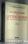 Dictionnaire des littératures de langue française E-L