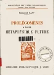 Prolégomènes à toute métaphysique pure